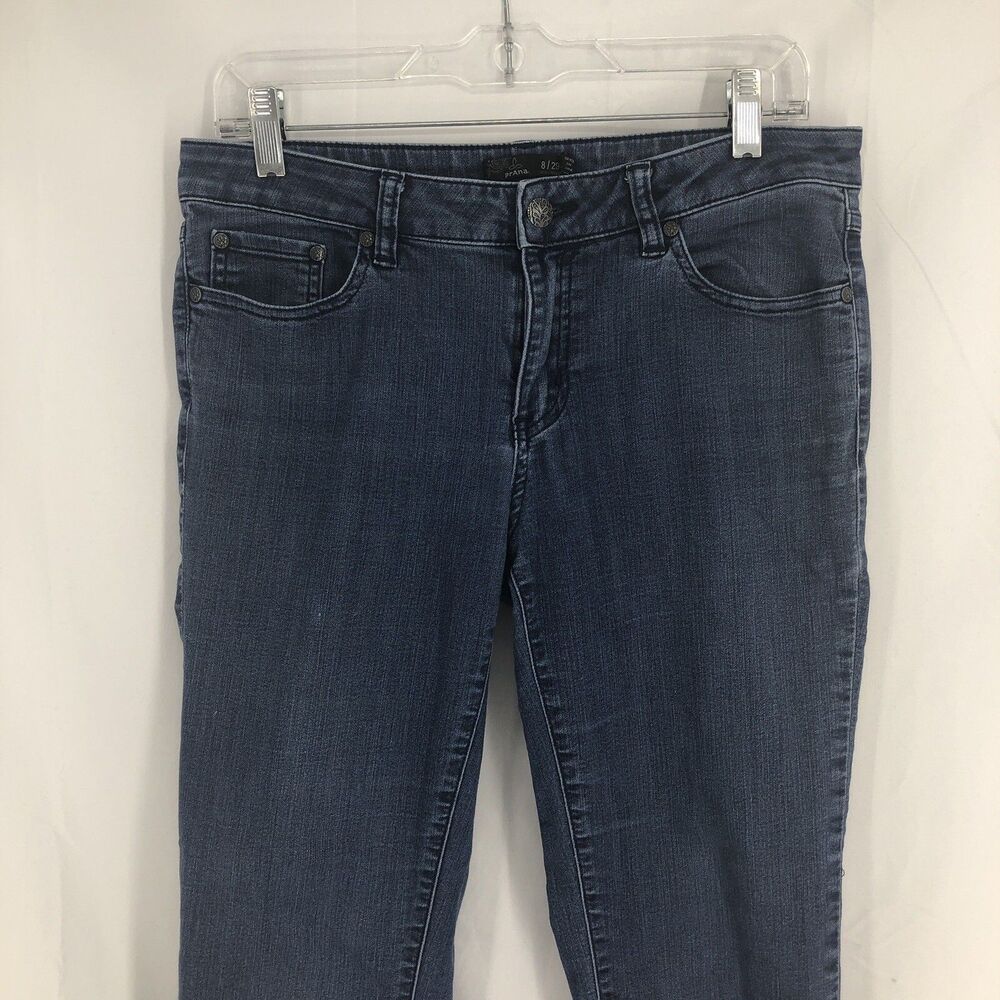 PRANA Kayla Skinny Mid Rise Denim Blue Jeans W4117SH02 8/29 (32x29)